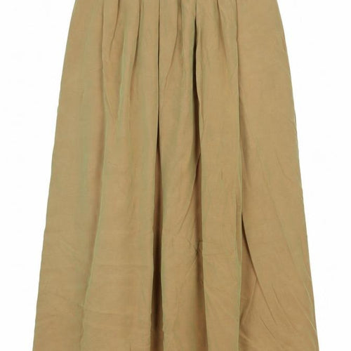 Preworn Womens Green Acetate Peasant Skirt Size 30 Zip