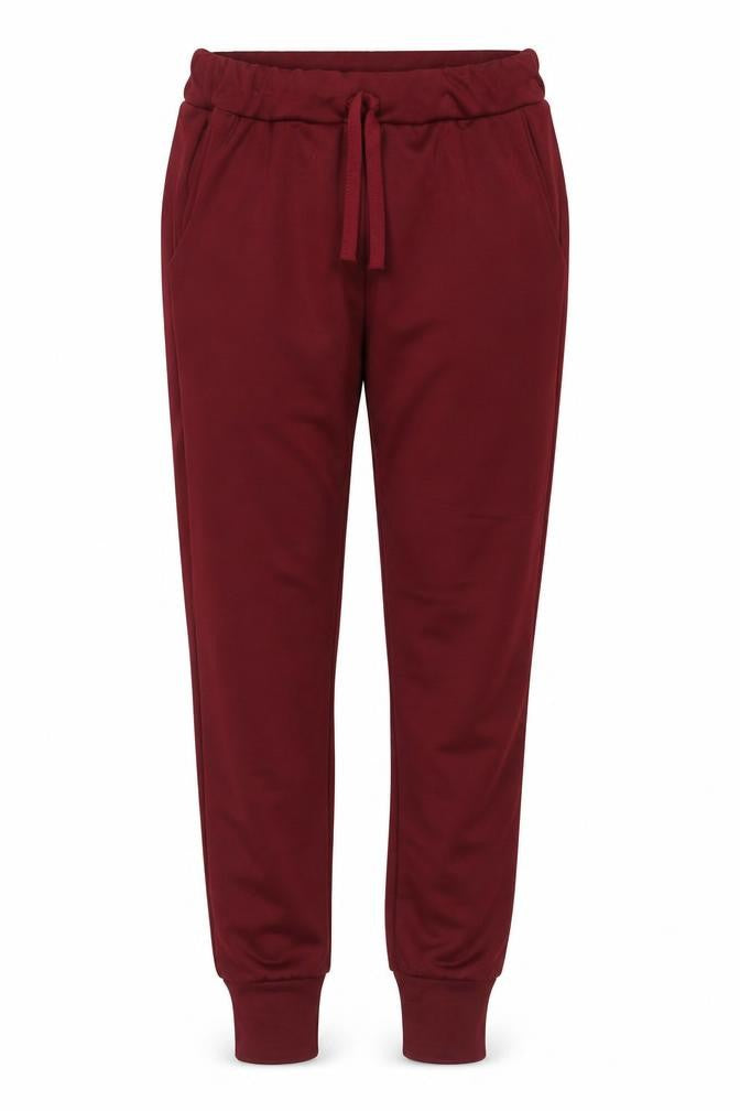 Preworn Womens Red Polyester Jogger Trousers Size S Regular Drawstring