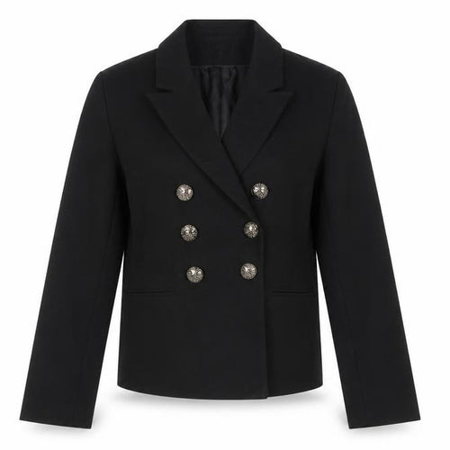 Divided by H&M Womens Black Polyacrylate Fibre Jacket Blazer Size 8