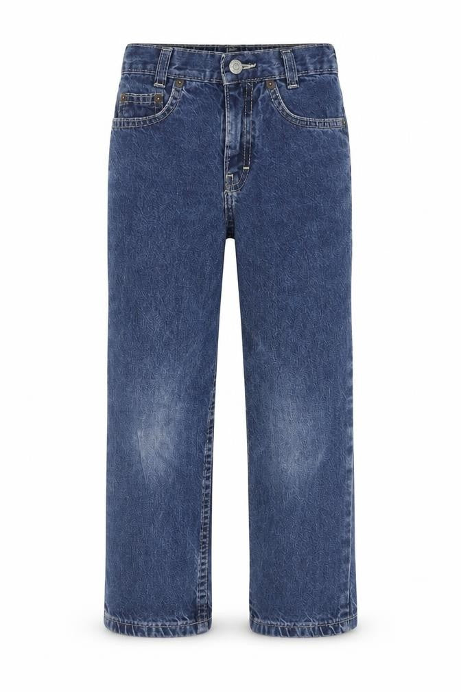 Marks and Spencer Boys Blue Cotton Straight Jeans Size 4XL Regular Zip