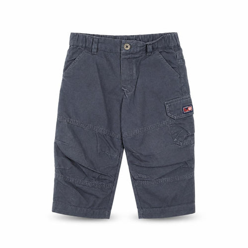 Ladybird Boys Grey Cotton Cargo Trousers Size 12-18 Months L50 cm Button
