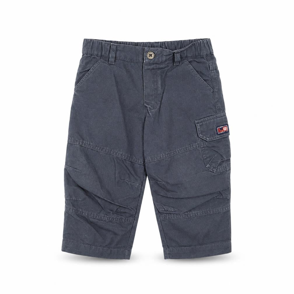 Ladybird Boys Grey Cotton Cargo Trousers Size 12-18 Months L50 cm Button