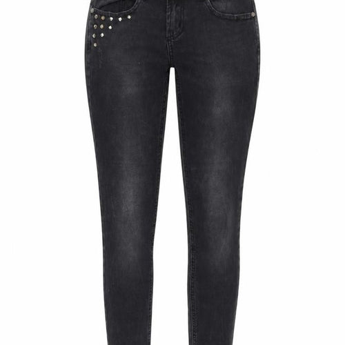 Annule Womens Grey Cotton Skinny Jeans Size 28 in L31 in Regular Button