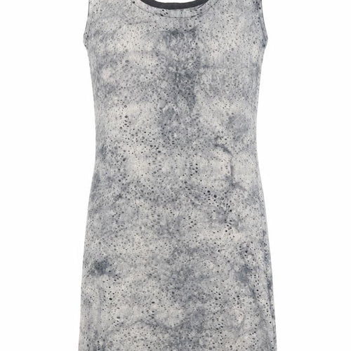 Cotton Point Womens Grey Cotton Tank Dress Size L Scoop Neck Pullover