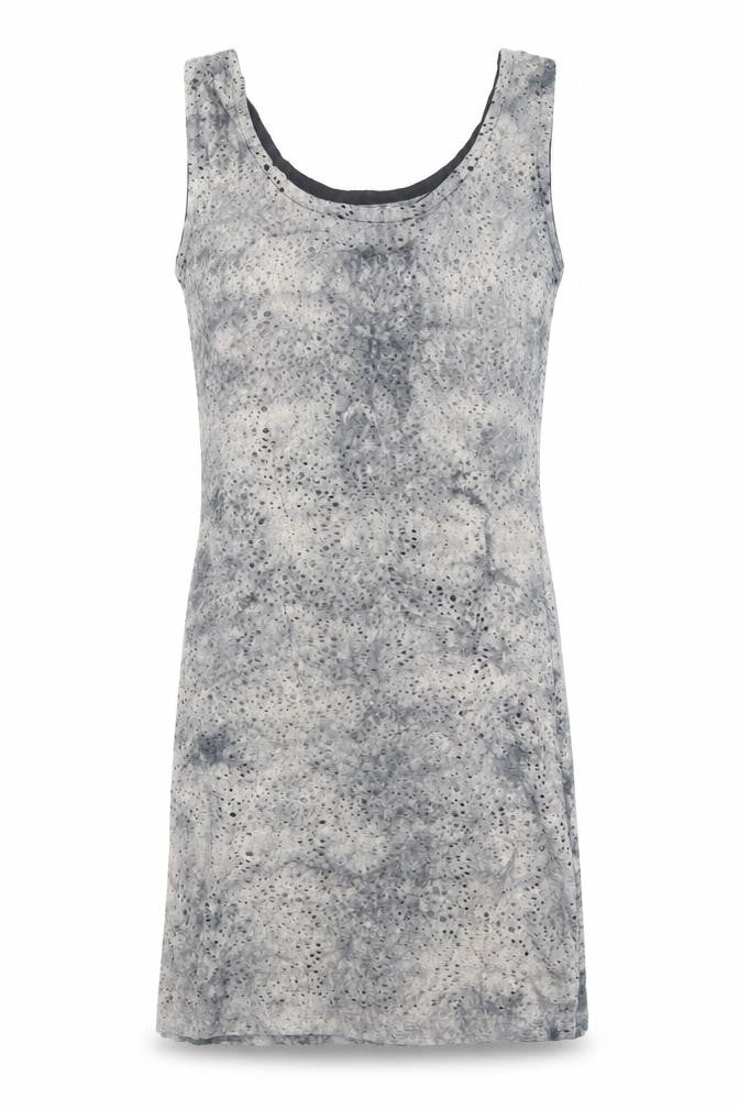 Cotton Point Womens Grey Cotton Tank Dress Size L Scoop Neck Pullover