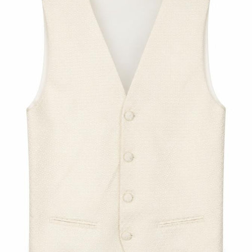 Berlington Bertie Boys Ivory Jacket Waistcoat Size 11-12 Years Button - Textured