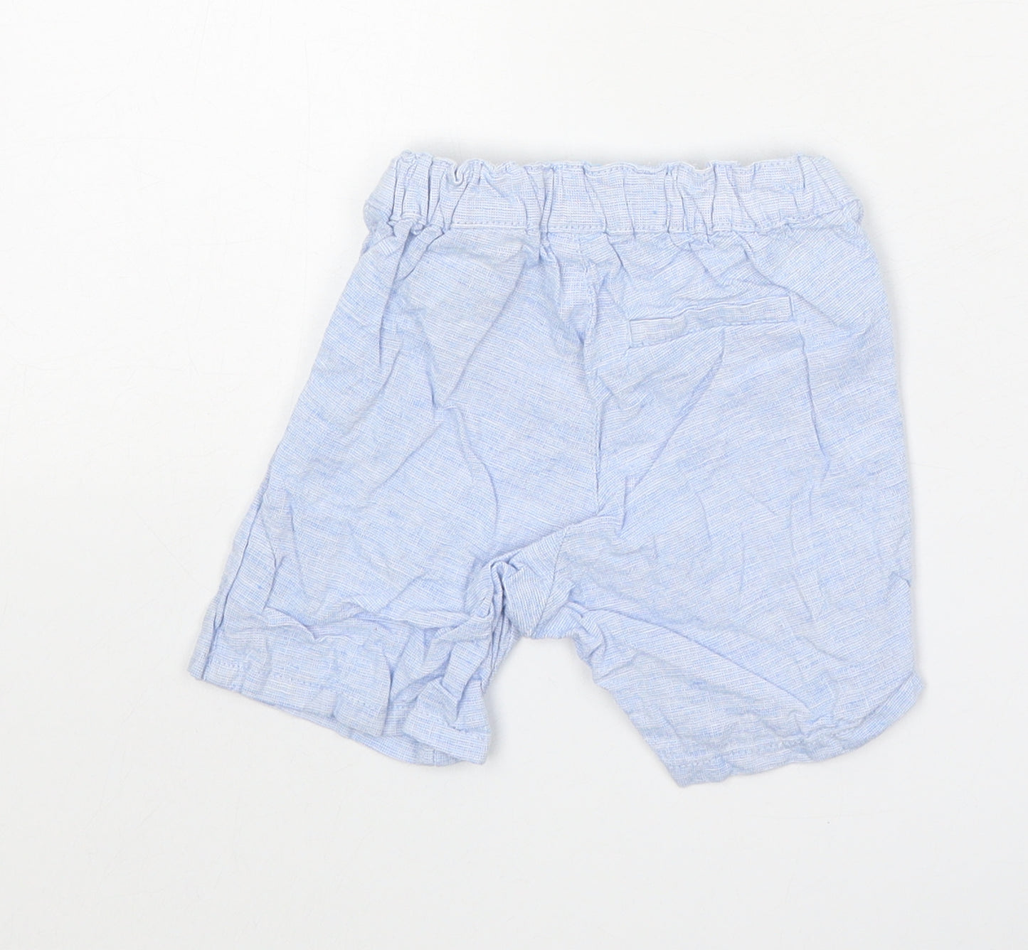 H&M Baby Blue Cotton Capri Trousers Size 18 Months L50 cm Button