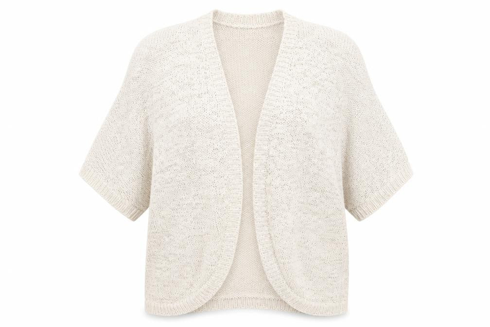 M&Co Womens Beige V-Neck Cotton Cardigan Jumper Size 16