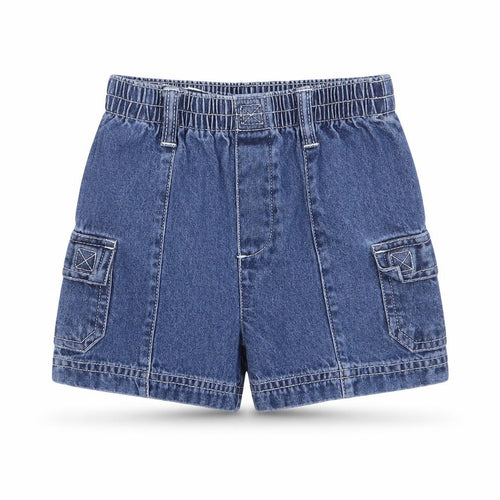 Preworn Baby Blue Cotton Cargo Jeans Size 12 Months L50 cm Pullover
