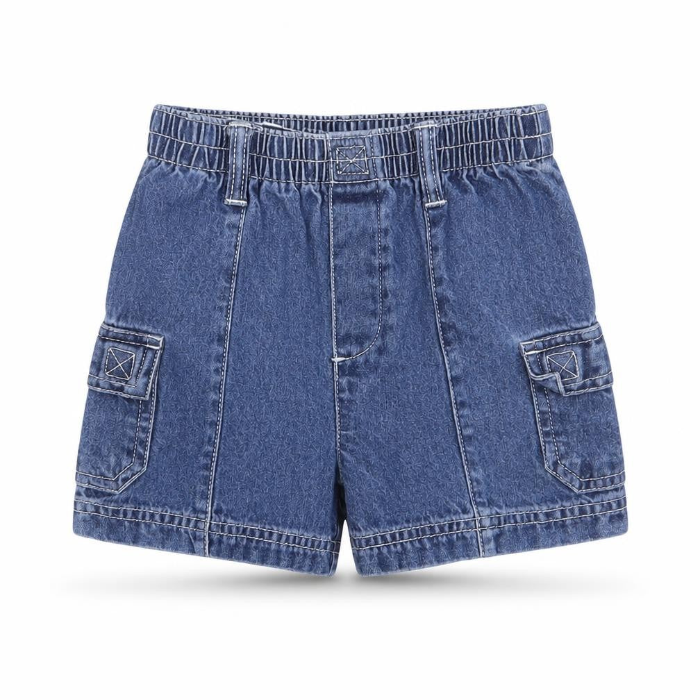 Preworn Baby Blue Cotton Cargo Jeans Size 12 Months L50 cm Pullover