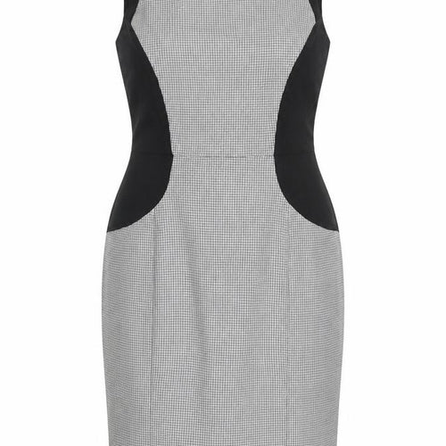 South Womens Grey Polyester Pencil Dress Size 12 Boat Neck Zip