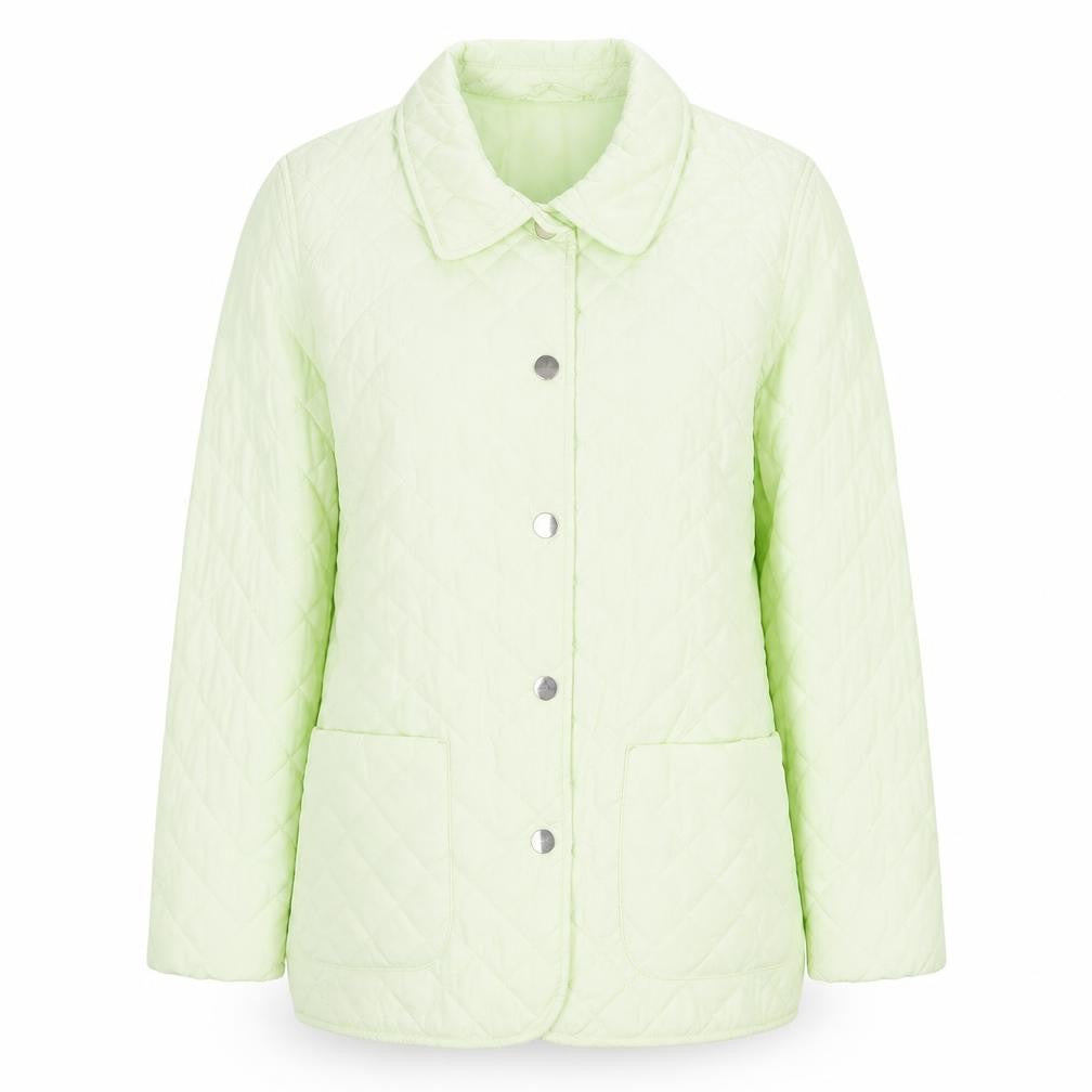 Rowlands Womens Yellow Quilted Jacket Size 8 Button