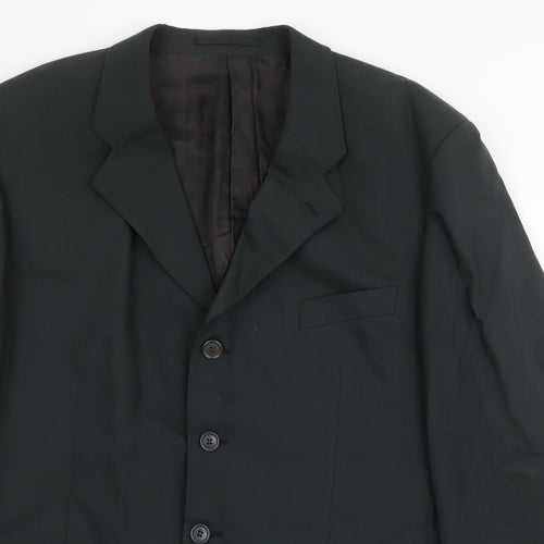 Tom English Mens Green Wool Jacket Suit Jacket Size 44 Regular
