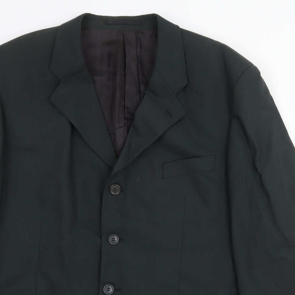 Tom English Mens Green Wool Jacket Suit Jacket Size 44 Regular