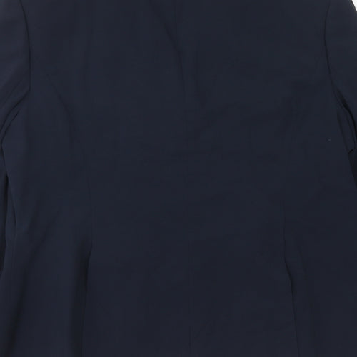 Planet Womens Blue Polyester Jacket Blazer Size 14 Button