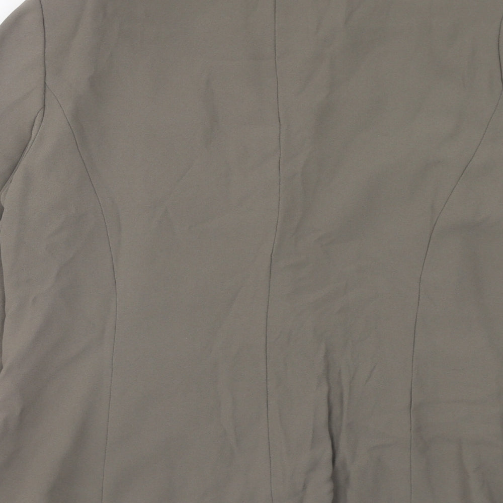 Windsmoor Womens Green Polyester Jacket Suit Jacket Size 12 Button