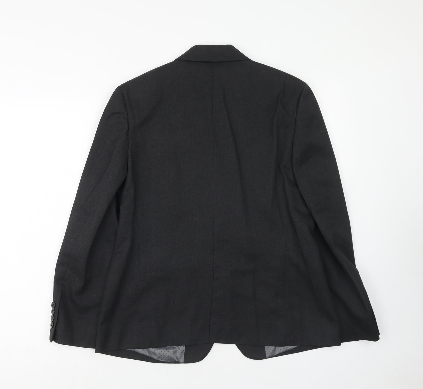 Brooke Taverner Womens Grey Polyester Jacket Blazer Size 14 Button