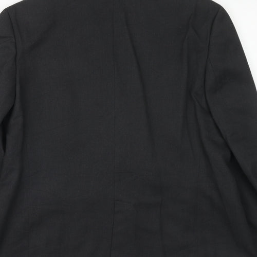 Brooke Taverner Womens Grey Polyester Jacket Blazer Size 14 Button