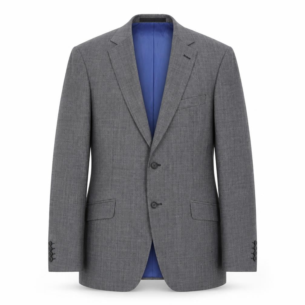 Front view of Marks & Spencer men’s grey wool jacket suit jacket, size 38, regular