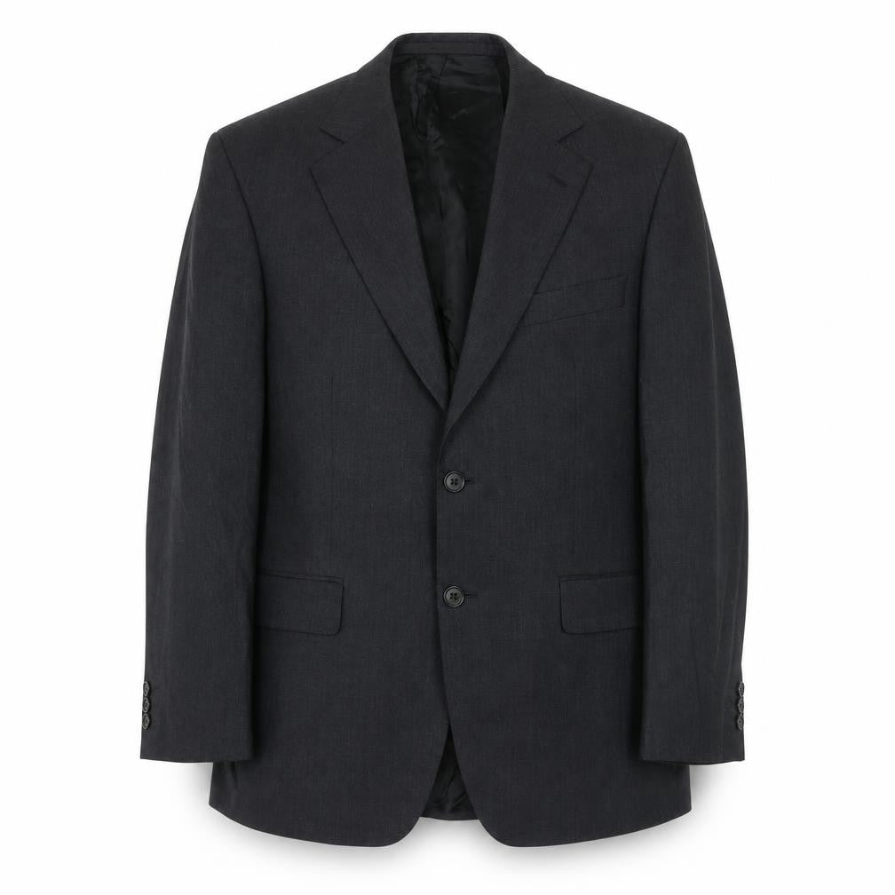 Front view of Marks & Spencer men’s grey wool jacket suit jacket, size 38, regular
