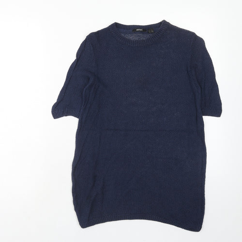 ESMARA Womens Blue Crew Neck Acrylic Pullover Jumper Size 10 Pullover
