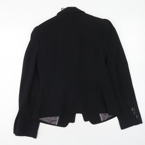 Marks and Spencer Womens Blue Polyester Jacket Blazer Size 12 Button