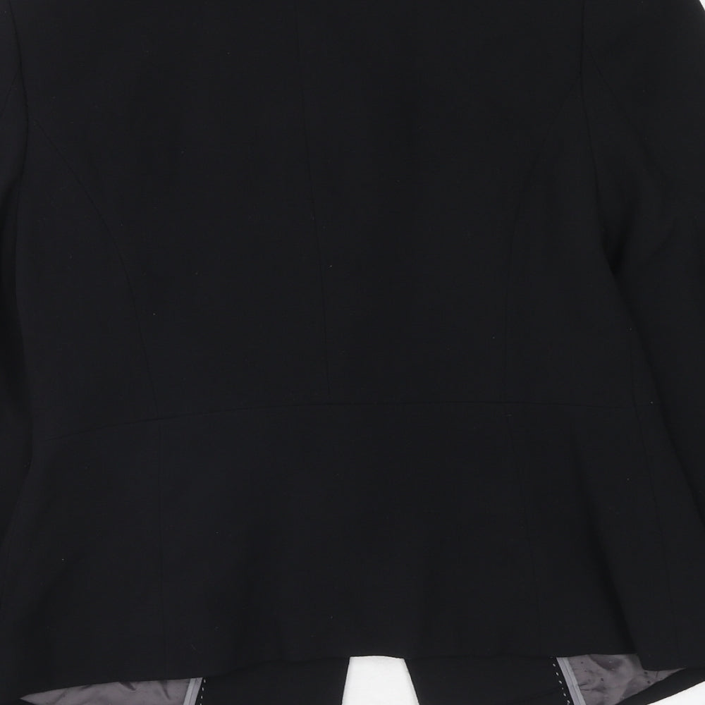 Marks and Spencer Womens Blue Polyester Jacket Blazer Size 12 Button