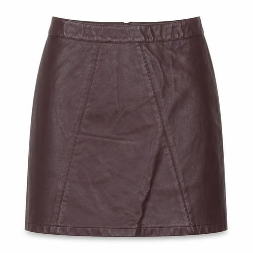 George Womens Purple Polyurethane Straight & Pencil Skirt Size 8 Zip