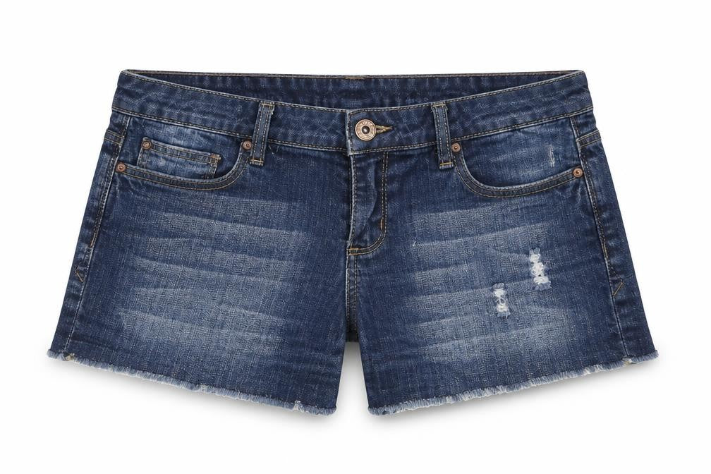 Grg Denim Womens Blue Cotton Cut-Off Shorts Size 30 in Regular Zip