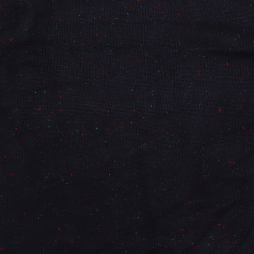 Marks and Spencer Womens Blue Crew Neck Acrylic Pullover Jumper Size L