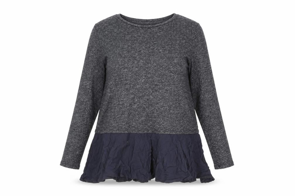 Front view of Tu women’s green viscose a-line, size UK 16, round neck pullover