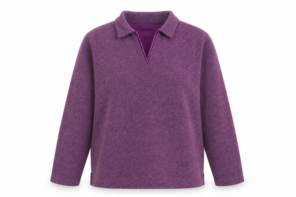 Bonmarché Womens Purple Polyester Pullover Sweatshirt Size S Pullover