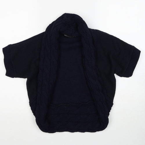 Dorothy Perkins Womens Blue V-Neck Acrylic Cardigan Jumper Size S