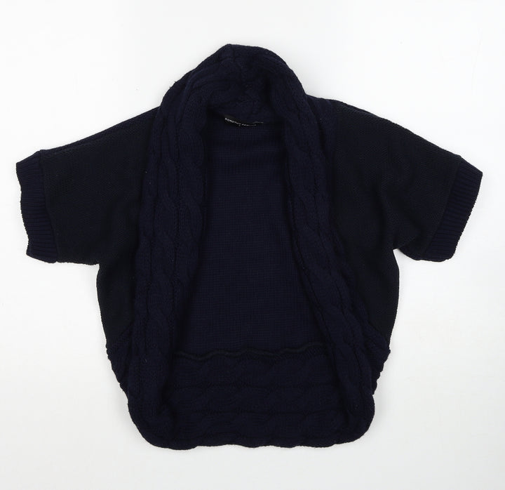 Dorothy Perkins Womens Blue V-Neck Acrylic Cardigan Jumper Size S