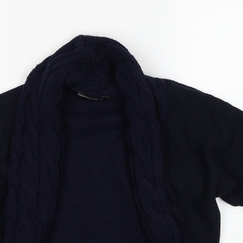Dorothy Perkins Womens Blue V-Neck Acrylic Cardigan Jumper Size S