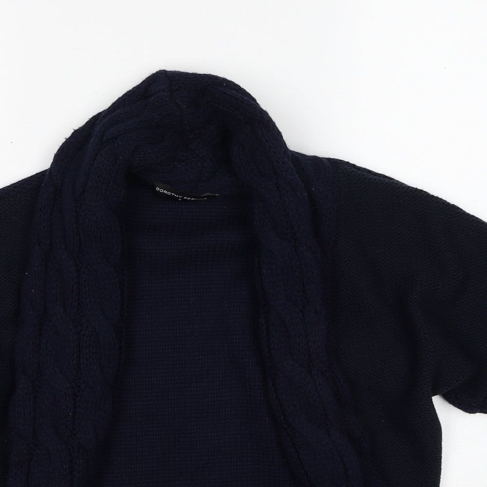 Dorothy Perkins Womens Blue V-Neck Acrylic Cardigan Jumper Size S