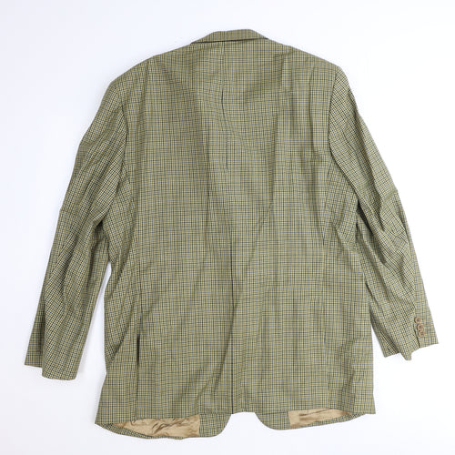 Marks and Spencer Mens Brown Check Polyester Jacket Suit Jacket One Size Regular