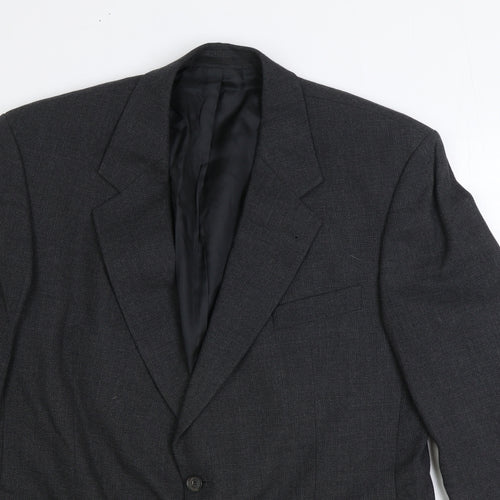 Fresco Mens Grey Polyester Jacket Suit Jacket Size 44 Regular