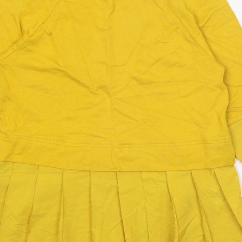 COS Womens Yellow Viscose Basic Blouse Size XS Round Neck