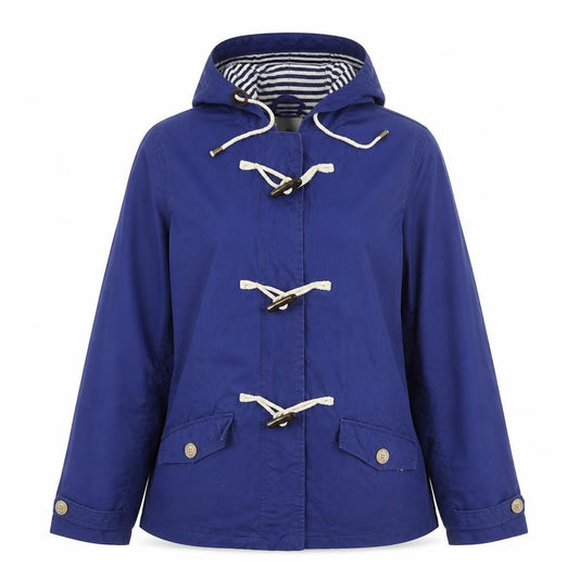 Front view of Tu women’s blue jacket, size UK 8, snap