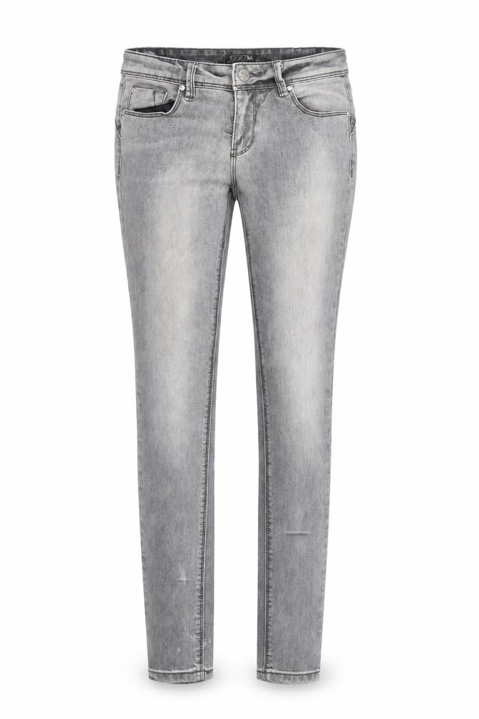 Fresh Made Womens Grey Cotton Skinny Jeans Size XS Regular Zip