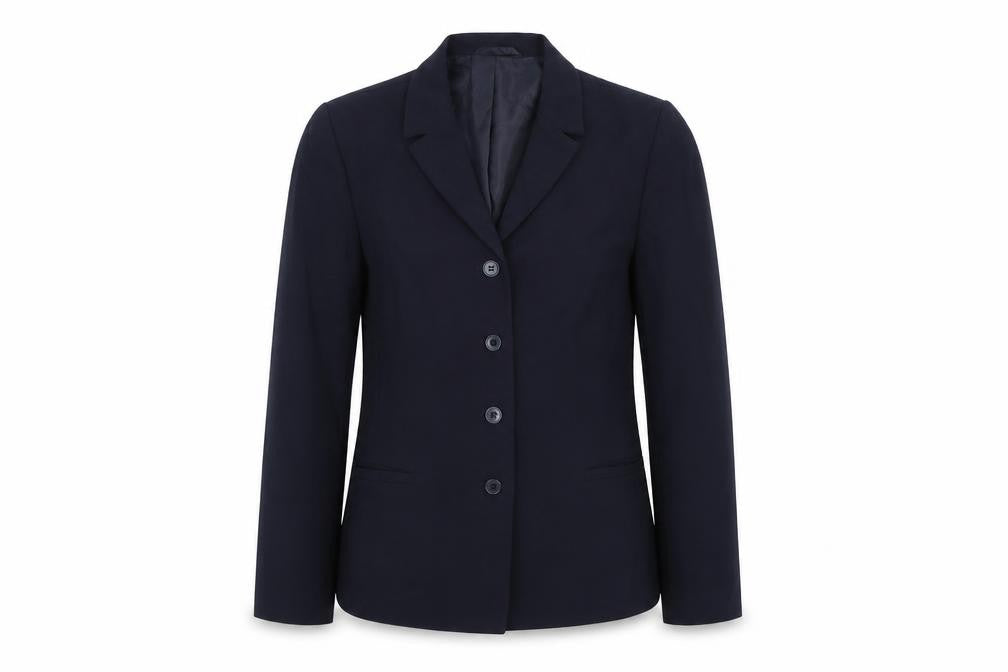 Next Womens Blue Cotton Jacket Blazer Size 12 Button