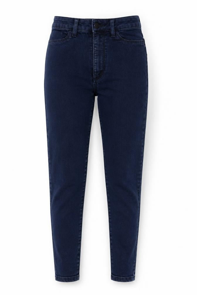 Marks and Spencer Womens Blue Cotton Skinny Jeans Size 6 Regular Zip