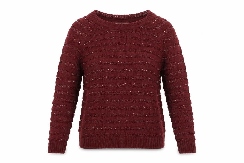 Love Knitwear Womens Purple Round Neck Acrylic Pullover Jumper Size 12