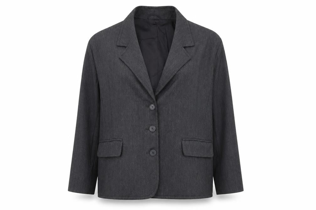 Next Womens Grey Wool Jacket Blazer Size 16