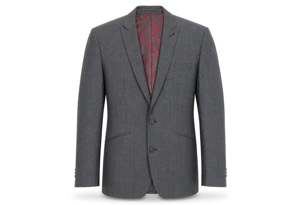 Next Mens Grey Cotton Jacket Suit Jacket Size 40 Regular