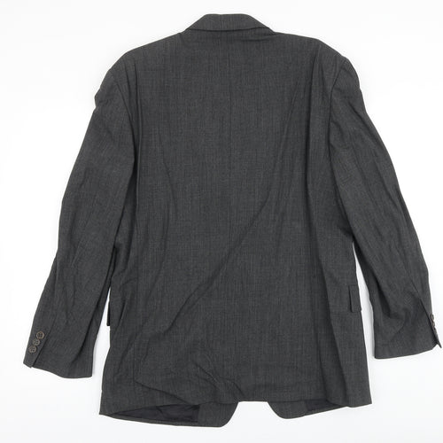 Ciro Citterio Mens Grey Polyester Jacket Suit Jacket Size 38 Regular