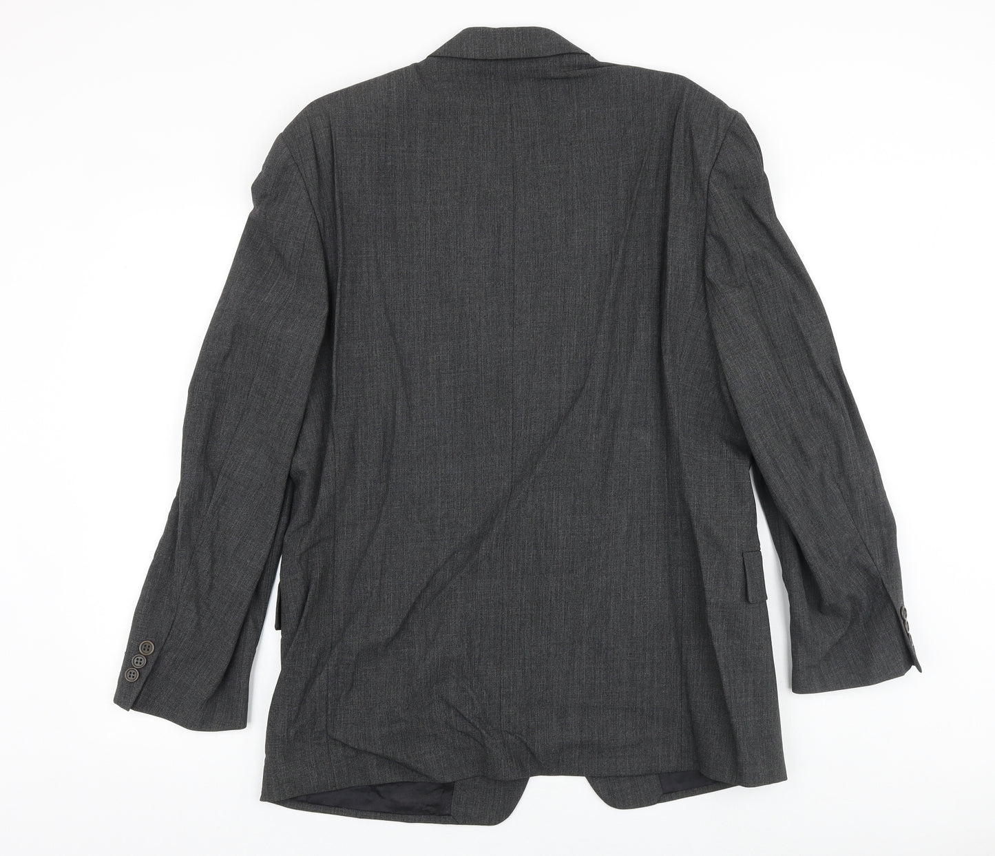 Ciro Citterio Mens Grey Polyester Jacket Suit Jacket Size 38 Regular