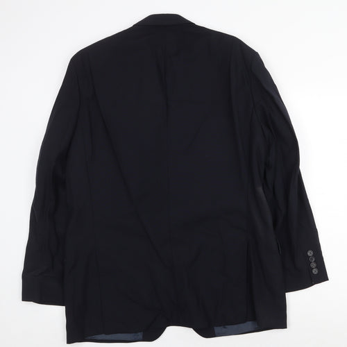Marks and Spencer Mens Blue Wool Jacket Suit Jacket Size 40 Regular