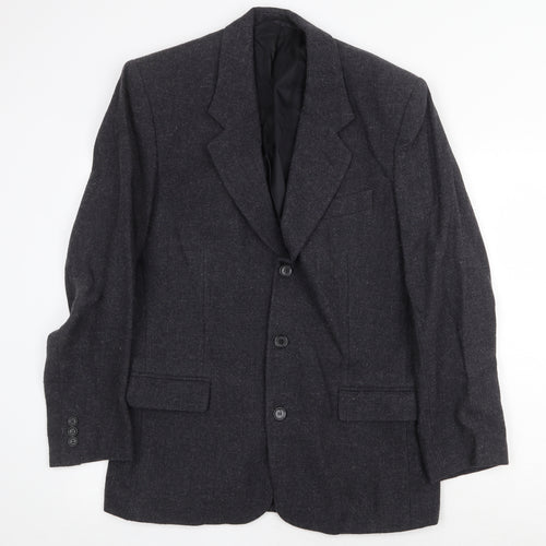Classic Clothing Mens Grey Wool Jacket Suit Jacket Size 38 Regular